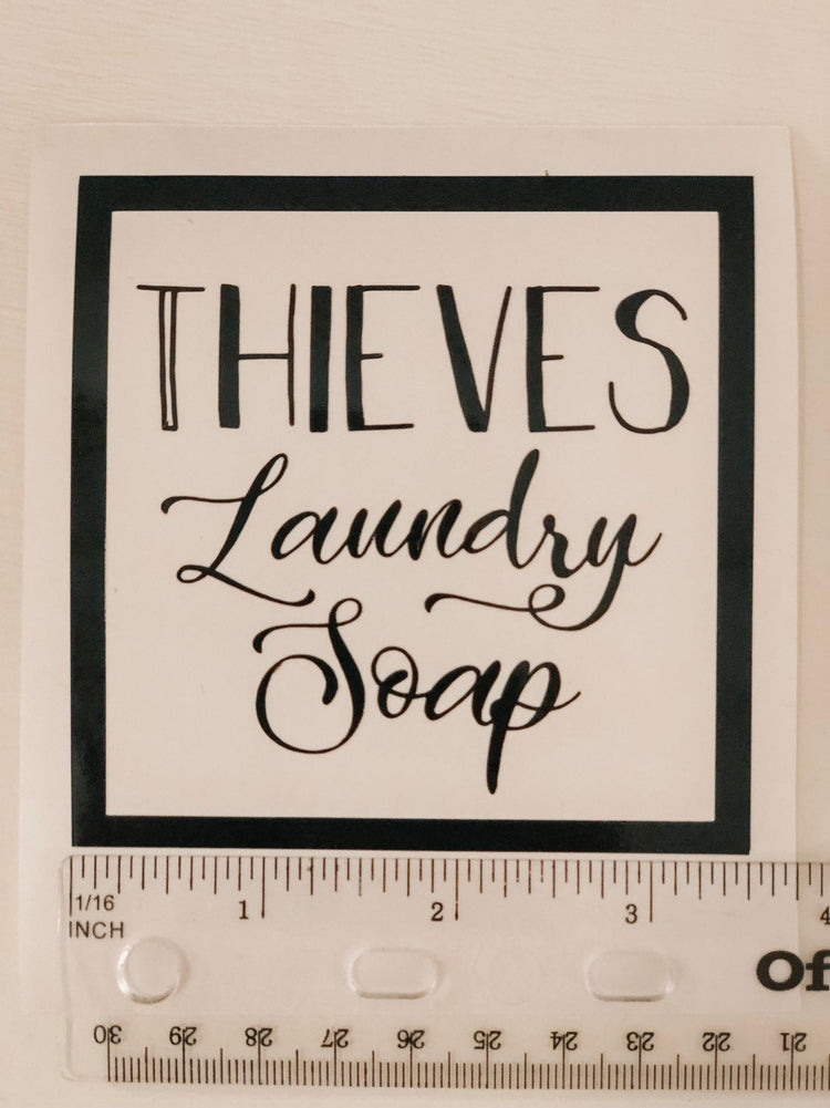 Thieves Laundry Soap ~ 3 1/2" x 3 1/2" ~ Label Only