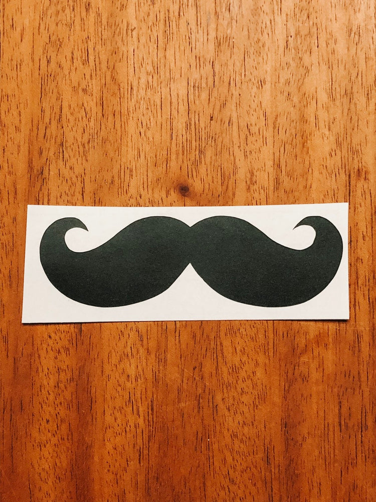 Feather the Owl Mustache Vinyl Decal