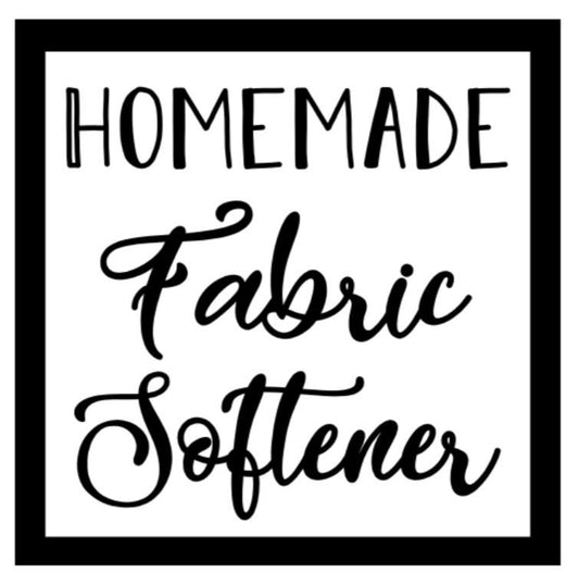 Homemade Fabric Softener ~ 3 1/2" x 3 1/2" ~ Label Only