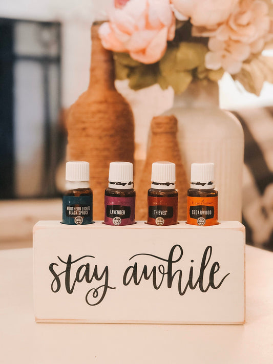 Stay Awhile ~ Essential Oil Block