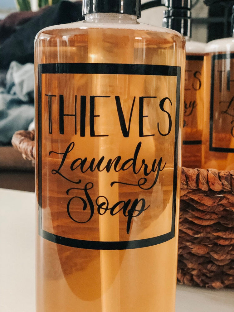 Thieves Laundry Soap ~ 3 1/2" x 3 1/2" ~ Label Only