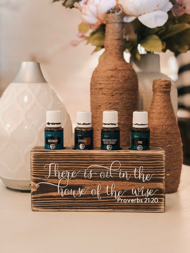 There is Oil in the House of the Wise ~ Essential Oil Block