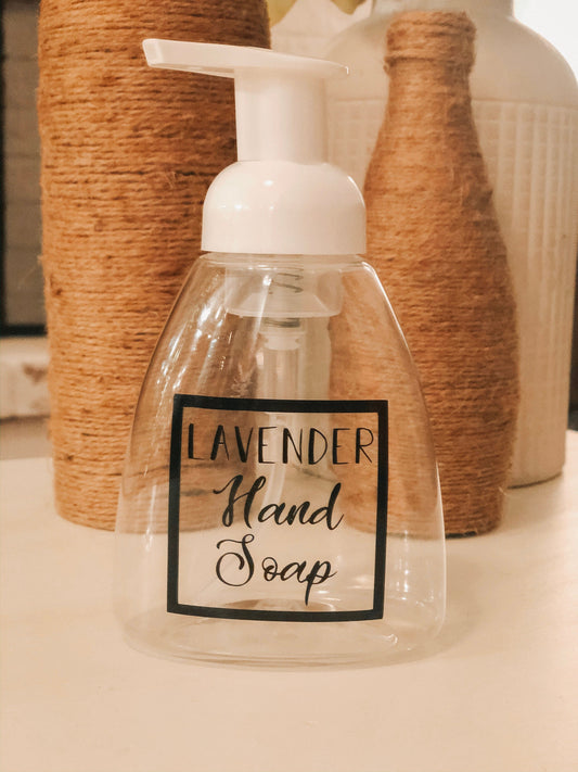 Lavender Hand Soap ~ 2 1/4" x 2 1/4" ~ Label Only
