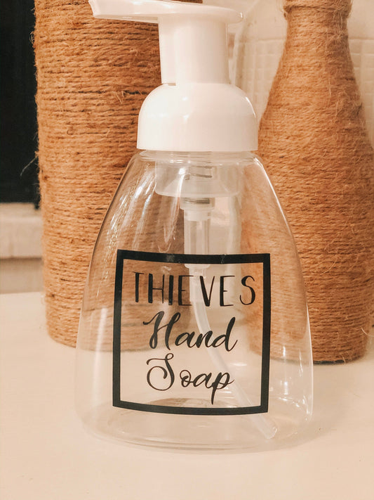 Thieves Hand Soap ~ 2 1/4" x 2 1/4" ~ Label Only