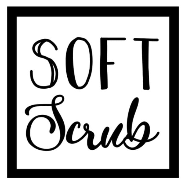 Soft Scrub ~ 3 1/2" x 3 1/2" ~ Label Only