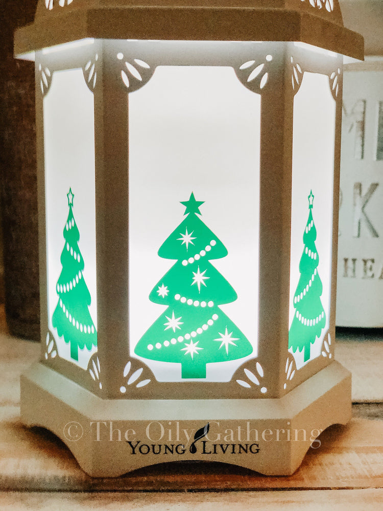 Christmas Tree, set of 6 ~ Vinyl Decal ~ Desert Mist ~ Lantern