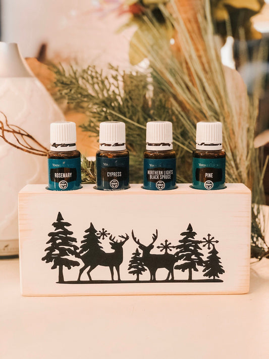 Forest Deer Scene ~ Essential Oil Block