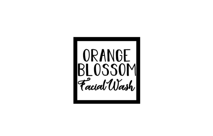 Orange Blossom Facial Wash ~ 2 1/4" x 2 1/4" ~ Label Only