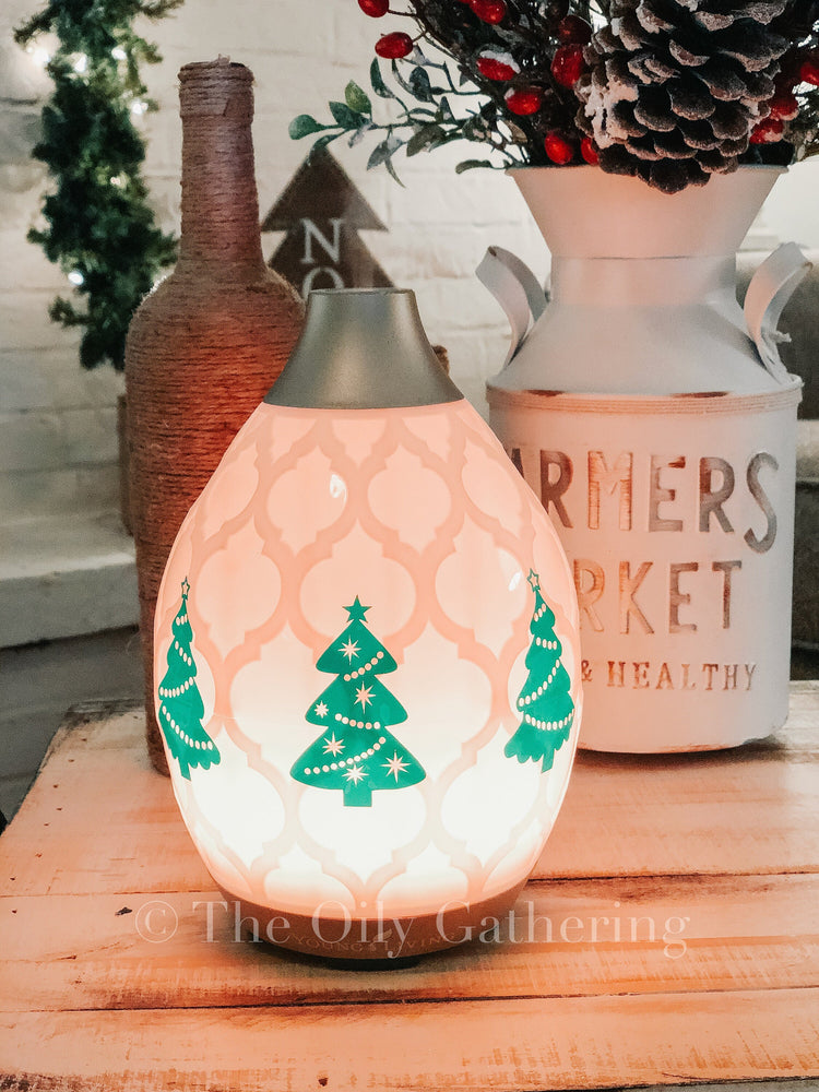 Christmas Tree, set of 6 ~ Vinyl Decal ~ Desert Mist ~ Lantern