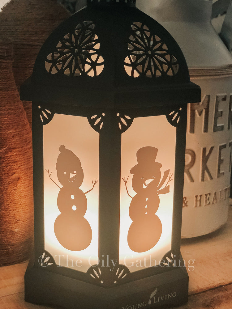 Snowmen, set of 6 ~ Vinyl Decal ~ Desert Mist ~ Lantern