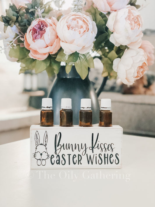 Bunny Kisses Easter Wishes ~ Essential Oil Block