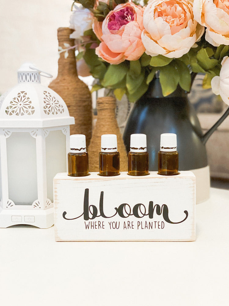 Bloom Where You Are Planted ~ Essential Oil Block