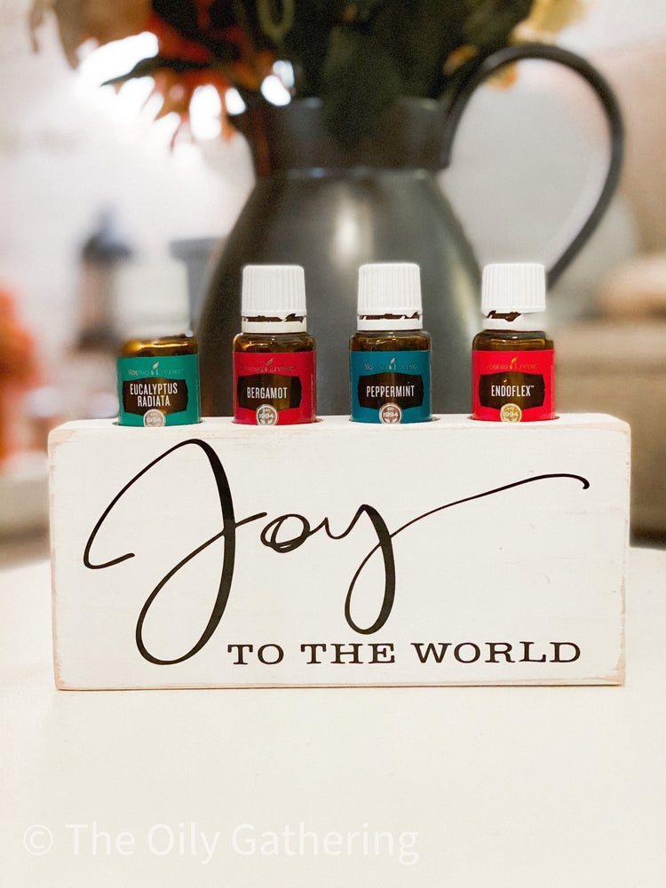 Give Thanks/Joy To The World ~ Double Sided ~ Essential Oil Block