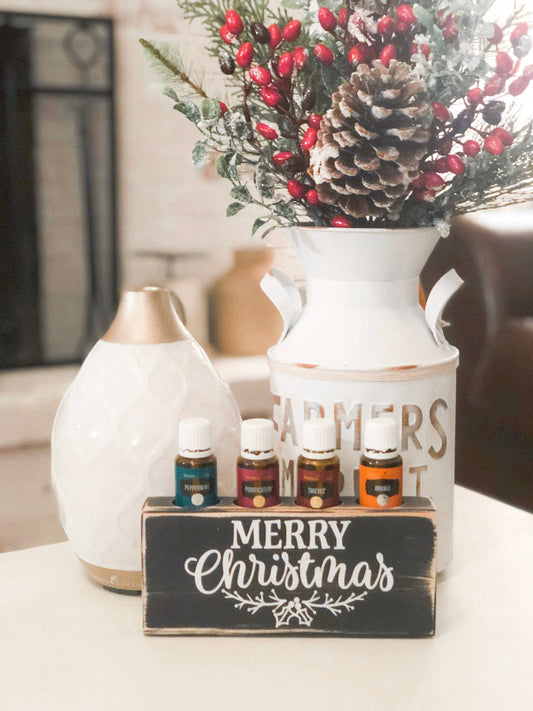 Merry Christmas ~ Essential Oil Block