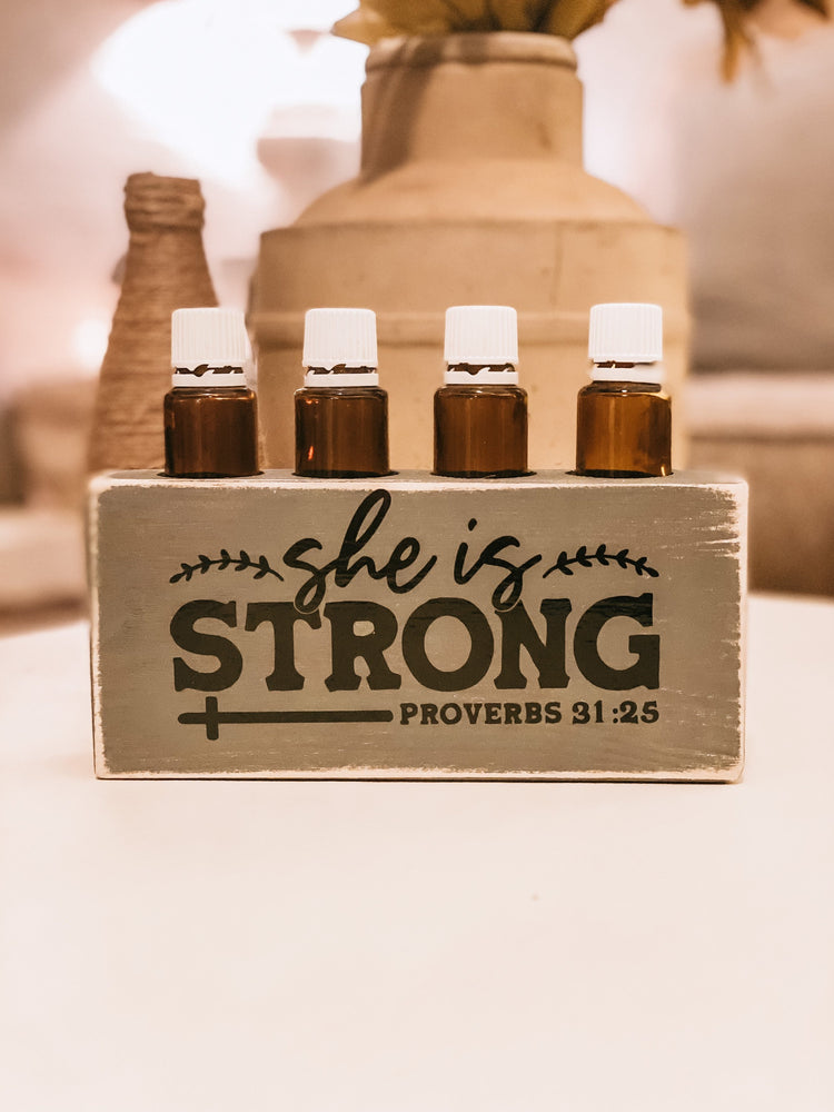 She Is Strong ~ Essential Oil Block